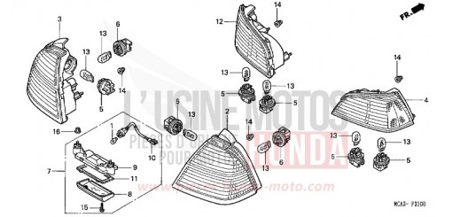 KOMBINATIONSLEUCHTE (GL1800A1/A2/A3/A4/A5) GL1800A1 de 2001